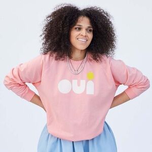 Clare V. Pale Pink Oui Sweatshirt